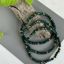 Armbånd Merle Forest Green - Sæt med 3 stk