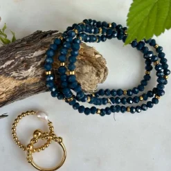 Armbånd Merle Havblå - Sæt med 3 stk