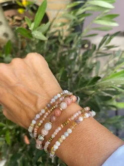 Armbånd MICHELLE Natur – Sæt med 5 armbånd