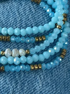 Armbånd MICHELLE Soft Blue / Mix - 5 stk