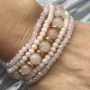 Armbånd MICHELLE Soft Rose / Mix - 5 stk