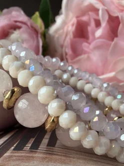 Armbånd MICHELLE Soft Rose / Mix - 5 stk