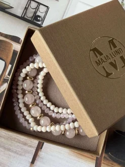 Armbånd MICHELLE Soft Rose / Mix - 5 stk