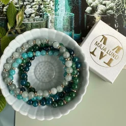 Armbånd Mollie – Green mix