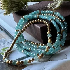 Armbånd Ofelia Aqua - Sæt med 5 armbånd