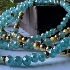 Armbånd Ofelia Aqua - Sæt med 5 armbånd