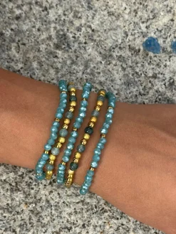 Armbånd Ofelia Aqua - Sæt med 5 armbånd