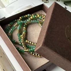 Armbånd Ofelia Emerald - Sæt med 5 armbånd