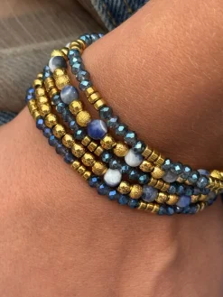 Armbånd Ofelia Navy - Sæt med 5 armbånd