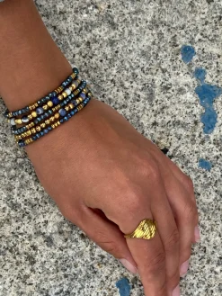 Armbånd Ofelia Navy - Sæt med 5 armbånd