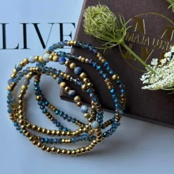 Armbånd Ofelia Navy - Sæt med 5 armbånd