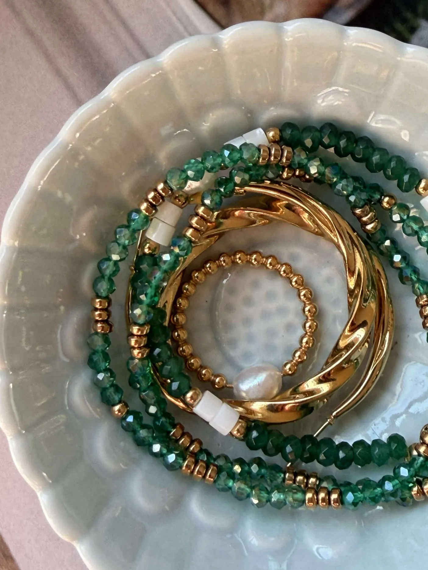 Armbånd Sarabella Emerald – Sæt med 3 stk