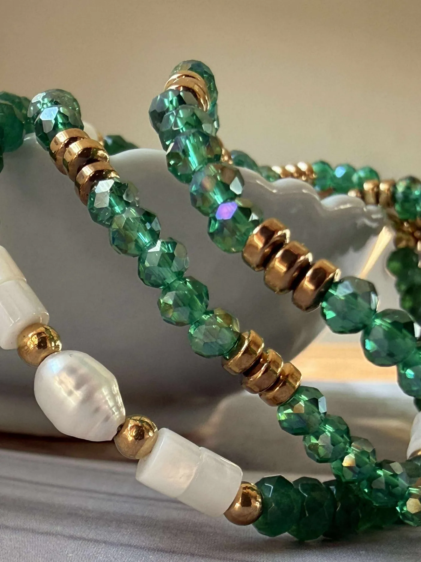 Armbånd Sarabella Emerald – Sæt med 3 stk