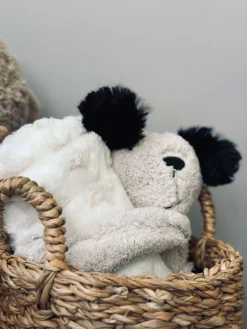 Babytæppe med bamse hund