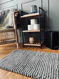 Bademåtte - Grå DOTS 50x80cm