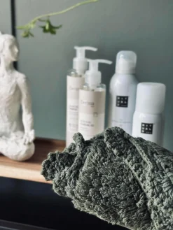 Bademåtte COTTON Oliven