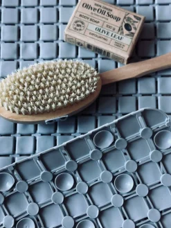 Bademåtte med sugekopper - Grey