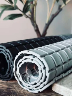 Bademåtte med sugekopper - Grey