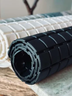 Bademåtte med sugekopper - Black