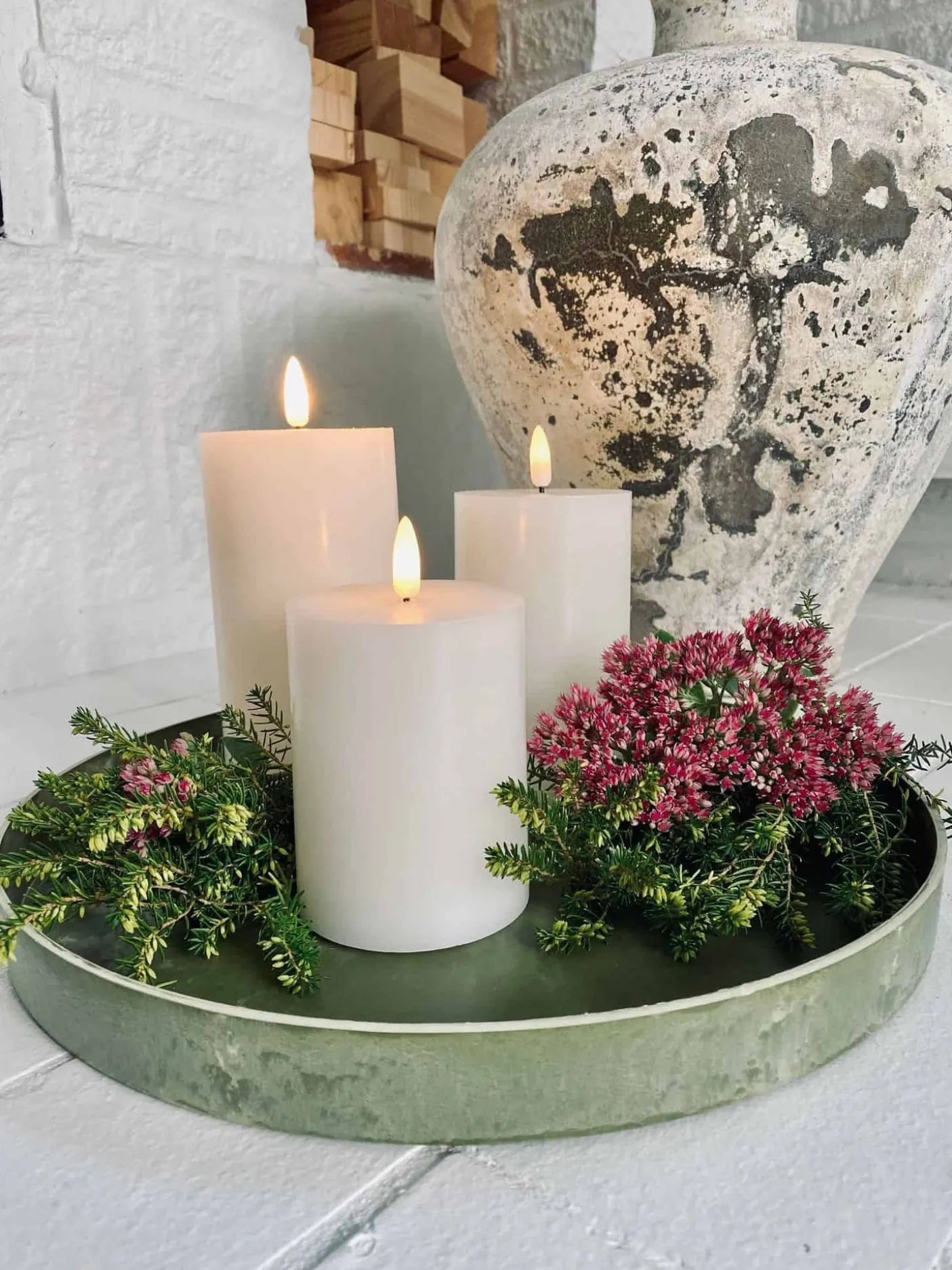 Bakke beton look – Stor grøn