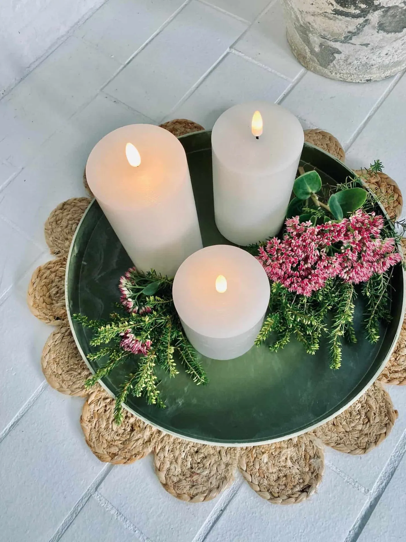 Bakke beton look – Stor grøn