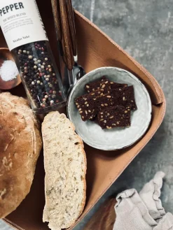 Bakke i cognac læder