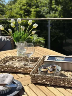 Bakke med kant i vandhyacint