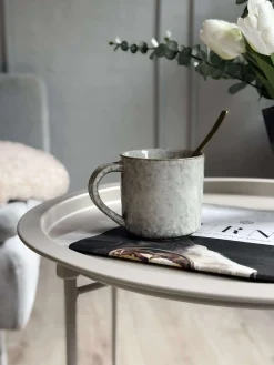 Bakkebord - Hvid metal