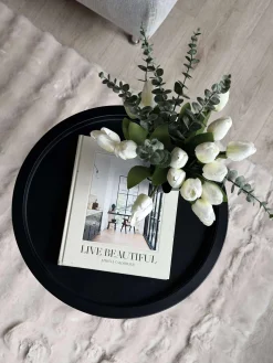 Bakkebord - Sort metal