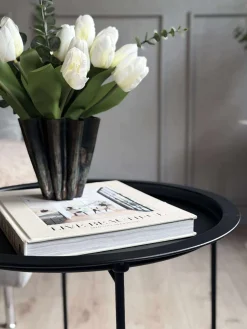 Bakkebord - Sort metal