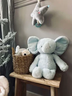 Bamse Elefant 38cm - Lyseblå