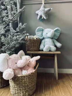 Bamse Elefant 38cm - Lyseblå