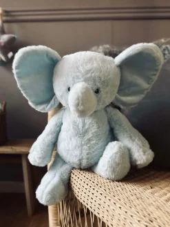 Bamse Elefant 38cm - Lyseblå