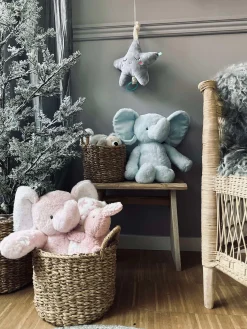 Bamse Elefant 38cm - Lyseblå