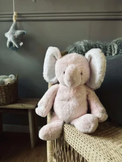 Bamse Elefant 38cm - Lyserød