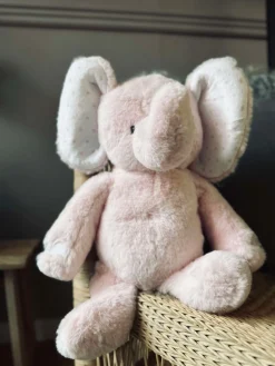 Bamse Elefant 38cm - Lyserød