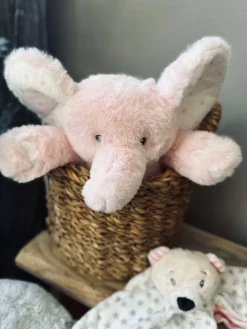 Bamse Elefant 25cm - Lyserød