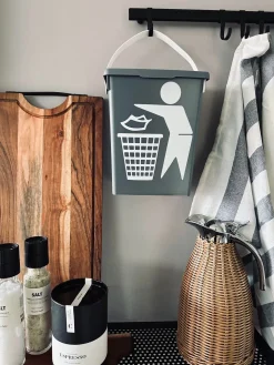 BIO Spand med låg - Grå