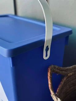 BIO Spand med låg 12 liter - BLÅ