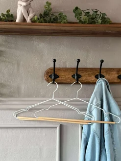 Bøjler Sæt med 3 stk - Metal og træ