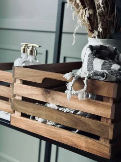 Æblekasser Akacia - Sæt af 2 stk.