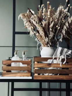 Æblekasser Akacia - Sæt af 2 stk.