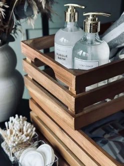 Æblekasser Akacia - Sæt af 2 stk.