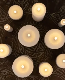 Bloklys Hvid - Flere størrelser