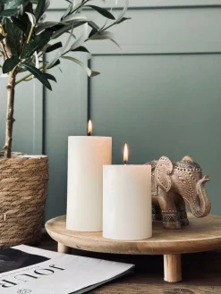 Bloklys i offwhite – 7×10 cm