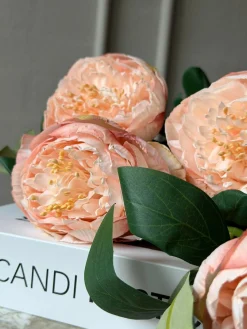 Blomst Pæon - Sart rosa 70cm