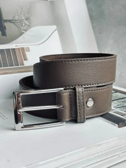 Bælte 3,5 cm - Dark taupe