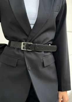 Bælte Alba - Black Croco