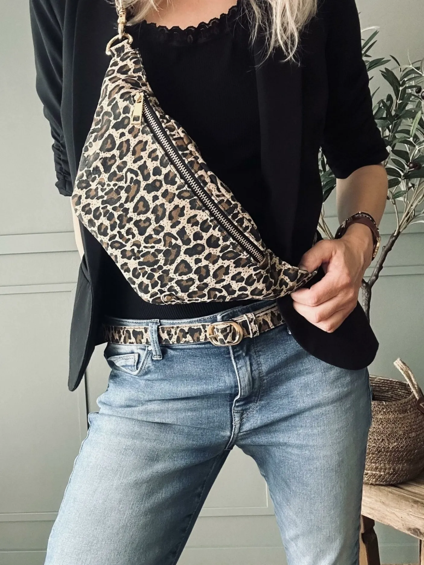 Bælte Aura Leopard – 85 cm