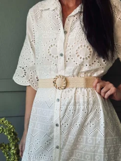 Bælte Sofia - Beige / Guld